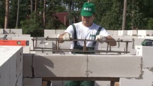 Кладка газобетонных блоков  Устройство перемычек