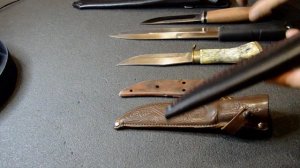 Охотничий нож СССР. Отличные ножны и удовлетворительное содержимое