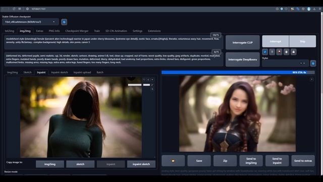 меняем свое фото в stable diffusion смотреть онлайн
