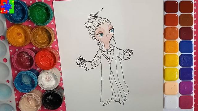 Сова Софи из мультика Тайны медовой долины. Раскраска для детей смотреть онлайн