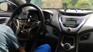 Hyundai Elantra MD ЗАМЕНА ПОДРУЛЕВОГО ШЛЕЙФА