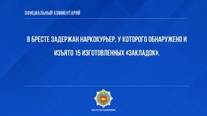 В Бресте задержан наркокурьер