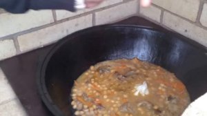 Плов узбекский (ферганский) с нутом