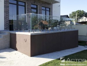 Стеклянное ограждение