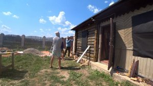 Малый дом / Герман Стыров [Жизнь на своей земле] Утепление стен опилка бетоном