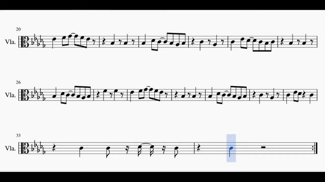 Viola Dogsong Undertale Sheet Music смотреть онлайн