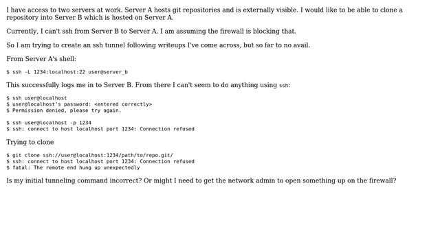 DevOps & SysAdmins: SSH tunnel to allow ssh traffic: connection always refused смотреть онлайн