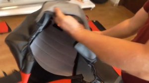 Чехлы для Suzuki SX4 цвет черный + красный. Обзор авточехлов