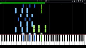 Rammstein - Mann Gegen Mann (Easier) Synthesia Piano Tutorial (midi) //Rain Dance Doggy