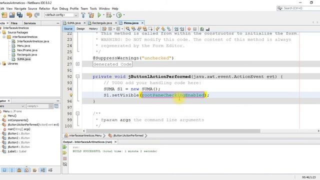 Crear menú interfaz grafica y compilar proyecto JAVA смотреть онлайн