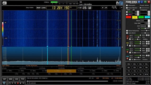 21.01.2023 12:42UTC, [air, sw], Shannon Volmet, Ирландия, 13264кГц