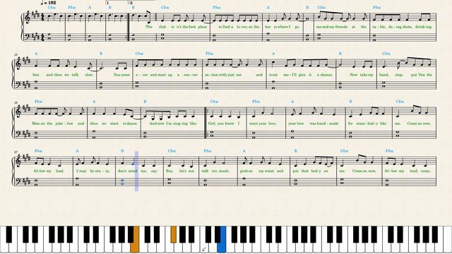 Ed Sheeran — Shape of You Piano Sheet Music смотреть онлайн