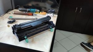 Kyocera DK 170 Drum Unit recycle. Changind drum and blade on DK-170 (302lz93061).