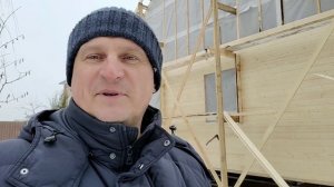 Каркасный дом. Ветрозащита + скотч Дельта. Устранение мостиков холода. Монтаж кровли.