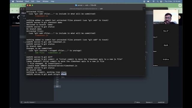 Git pull request how to demo