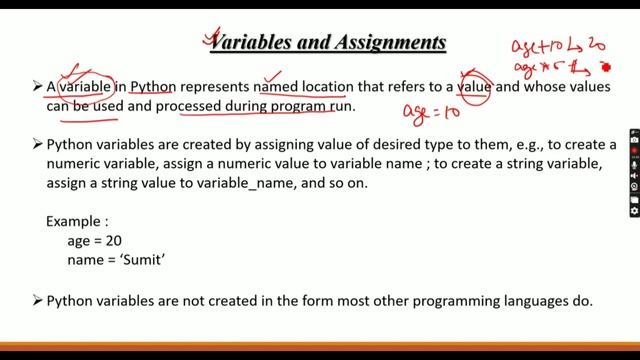 Python#03 || Variable and Assignment || AI course || Concept of variable in python