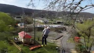 Канатная дорога "Тарзанка" в Шапсугской