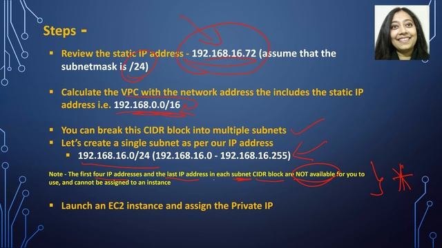 AWS Hands on lab - How to assign a custom primary private IP to an EC2 instance? смотреть онлайн