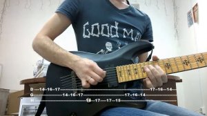 Уроки игры на электрогитаре - Упражнение на переменный штрих