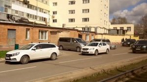 Вид из окна трамвая номер 17 Москва Туда и обратно