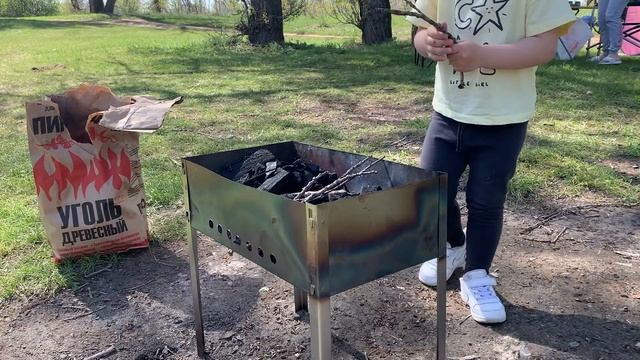 Как приготовить шашлык? (с лимоном) Простой рецепт шашлыка / Готовим мясо на природе / Шашлык из хр