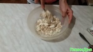 Овсяно-банановое печенье из творога. Диетическое печенье