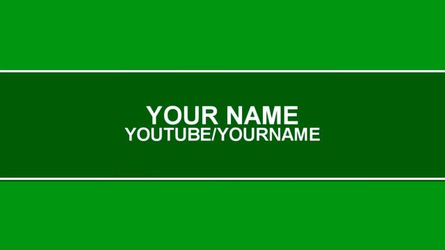 Готовое интро для канала youtube #55 green