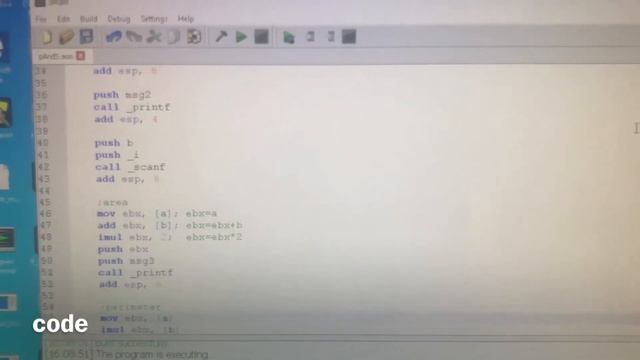 Периметр, площадь диагональ прямоугольника Assembly NASM32 bit perimeter area an diagonal’s length смотреть онлайн