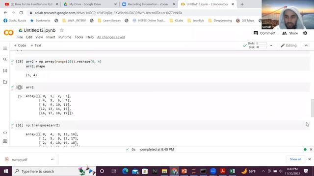 Working with numpy - concatenation | sum | multiplication | axis = 1 0