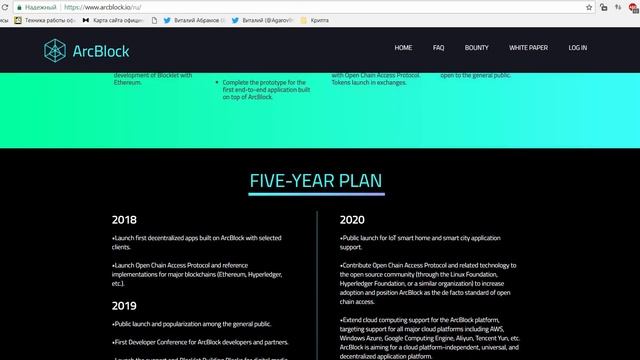 [BOUNTY] [ICO]  ArcBlock -  Платформа для создания децентрализованных приложений-блокчейнов