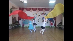 Танец с полотнами на 23 февраля  Детский сад № 22 с  Новоселицкое