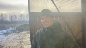 Чистим навоз в мороз