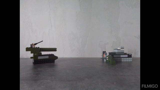 Встреча Waffenträger auf E 100 и Ат-2. Мультфильм про танки из лего.
