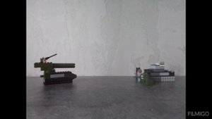 Встреча Waffenträger auf E 100 и Ат-2. Мультфильм про танки из лего.