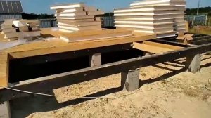 Проект "Делия" на Кумысной поляне. Монтаж полов из СИП панелей. ГК КРАТОС