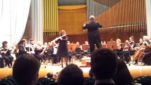 Карл Рейнеке. Концерт для флейты с оркестром Ре мажор, 2 и 3 часть. Солист - Анна Шабронова