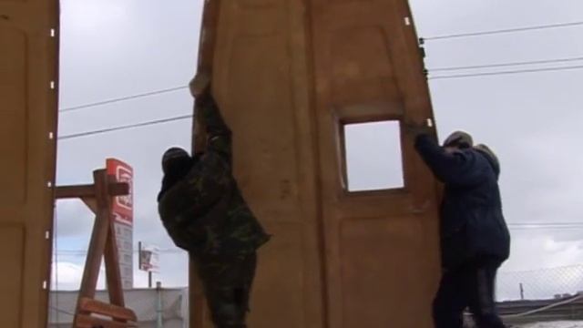 Постановка быстро сборного дома