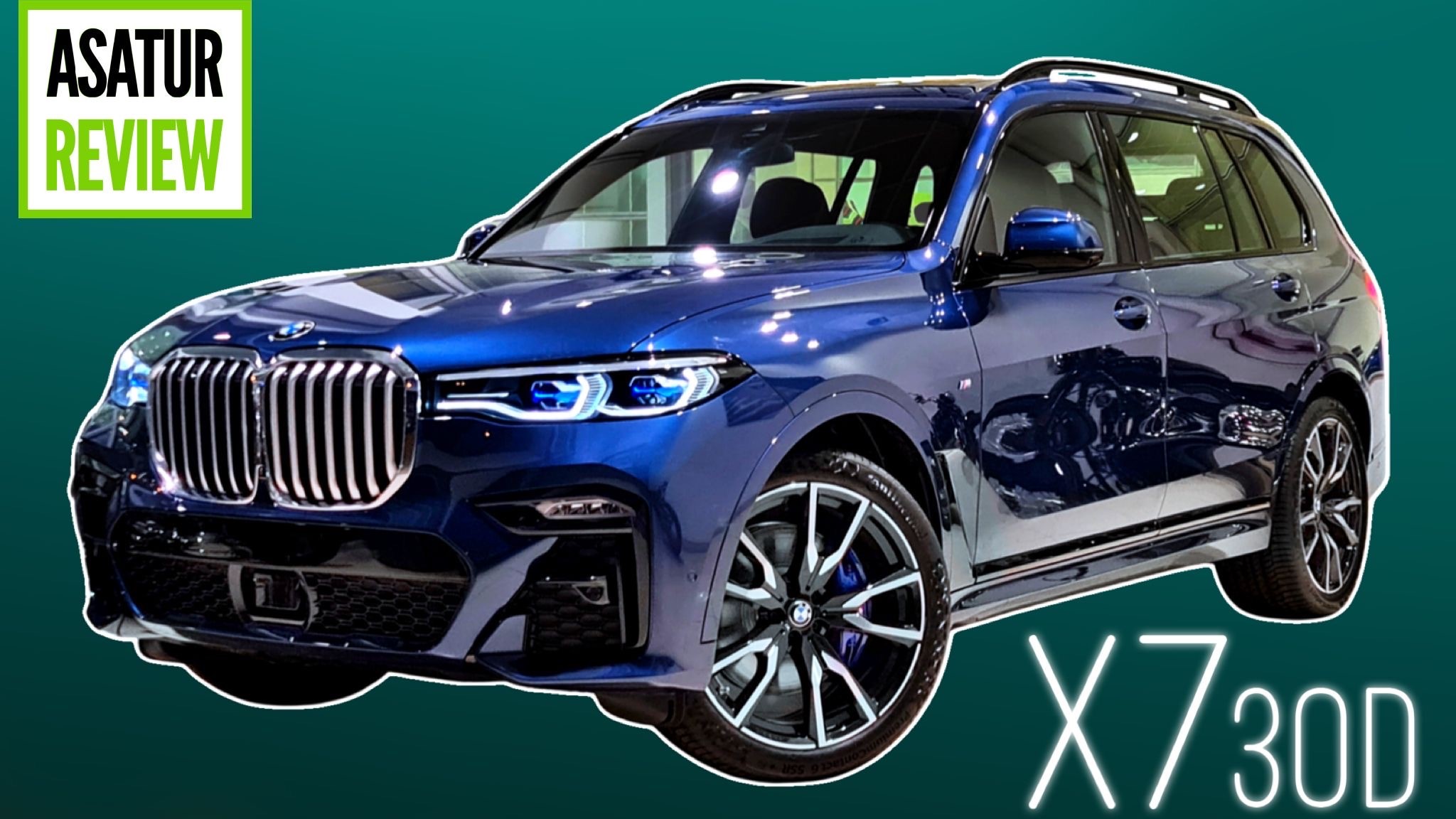 ?? Обзор BMW X7 G07 30d xDrive M-sport Pro Phytonic Blue / БМВ Х7 30д М-Спорт ПРО Синий Фитоник