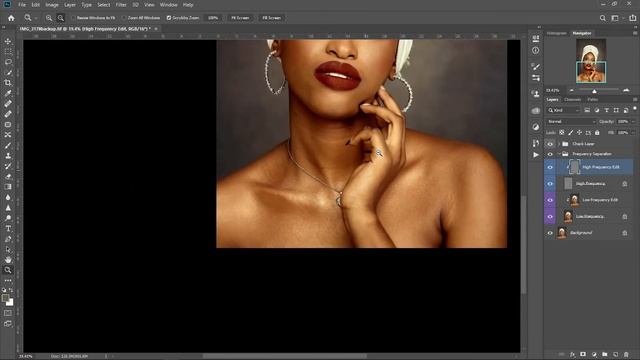 High-End Retouching with Frequency Separation in Photoshop + free action and raw file смотреть онлайн