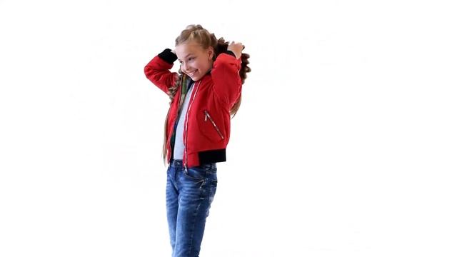 Куртка-бомбер Талви для девочек. Арт. 78430 красный смотреть онлайн