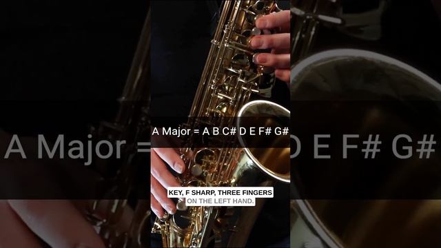 A Major Scale Sax Fingerings #saxfingerings #altosax #saxophone #saxlessons