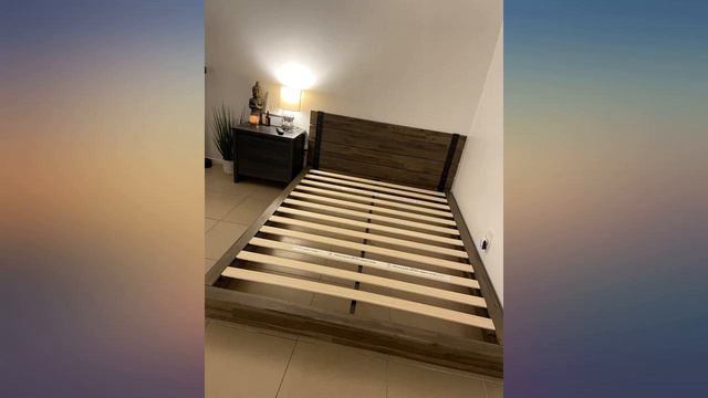 ZINUS Brock Metal and Wood Platform Bed Frame // Solid Acacia Wood Mattress review смотреть онлайн