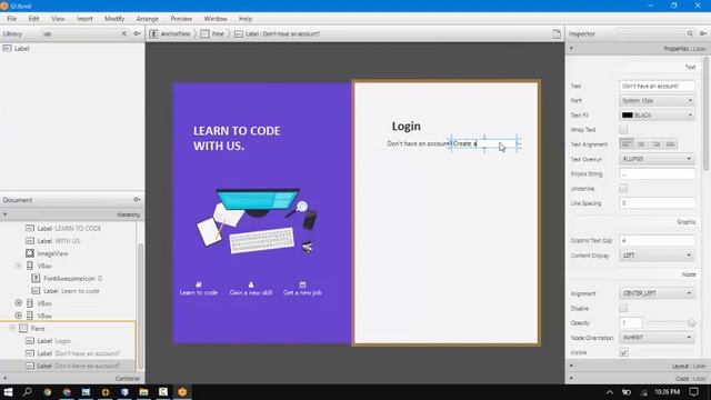 Modern Login UI Design - Netbeans And Scene Builder смотреть онлайн