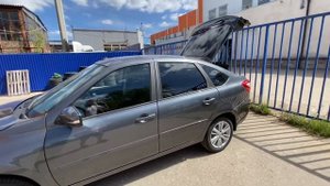 Новая Лада Гранта Лифтбек, комплектация  Luxe 2020г. В цвете Борнео. Уехала в город Ухта!