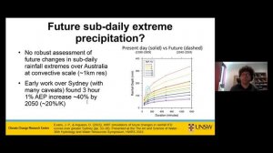 Climate change impacts on extreme event hydrology