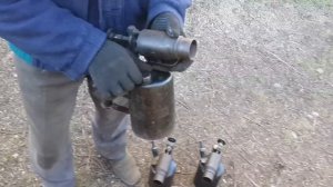 Паяльная лампа для ГАЗ-69 в работе GAS lamp blowtorch GAZ-69