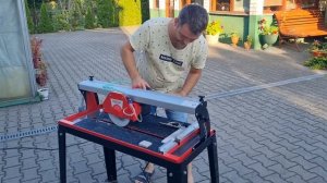 Быстрая и точная нарезка плитки. Плиткорез электрический REDVERG RD-711620
