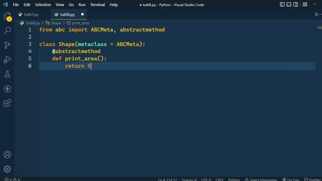 Learning Abstract Class by codeWithHarry || Abstract classes in Python