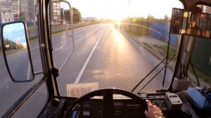 Выезд из депо и утренний рейс до конечной | ЗиУ - 682 | Чебоксары