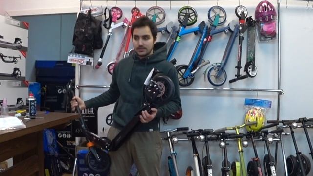 Самокат с ручным дисковым тормозом eXplore GAMMA PRO. смотреть онлайн